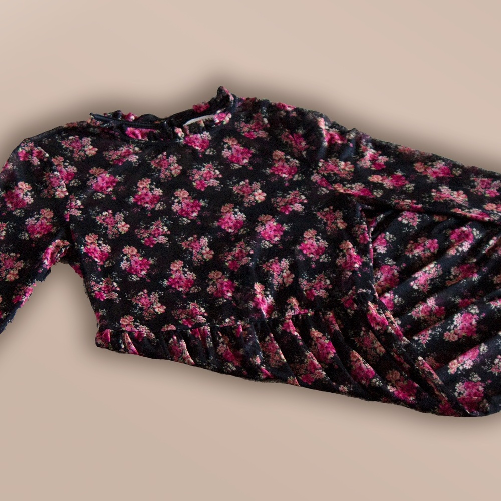 Floral Mesh Babydoll Dress